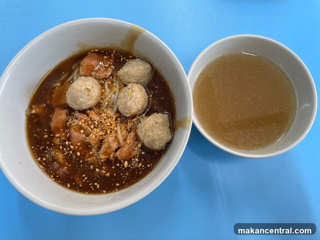 Noodle Soup with Meatballs