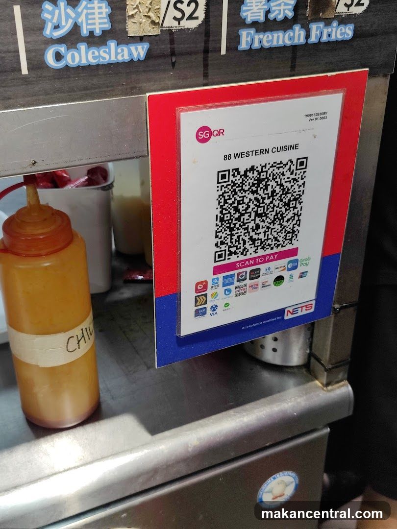 Payment QR Code and Condiment Bottle