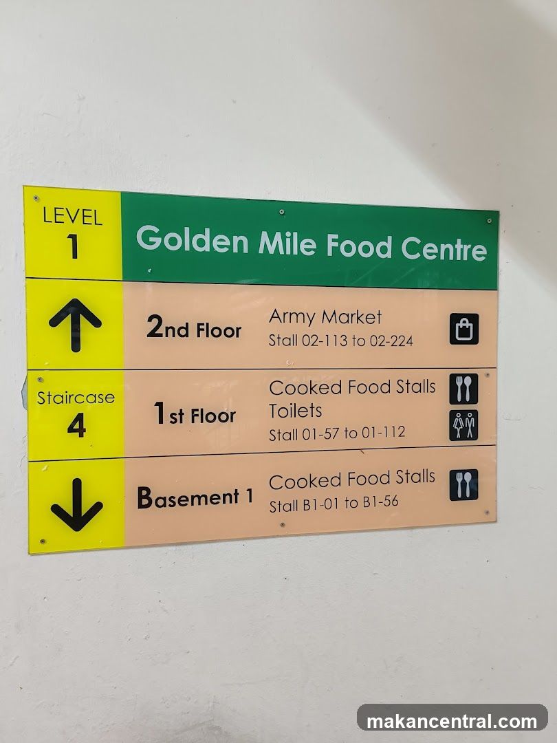 Golden Mile Food Centre Signage