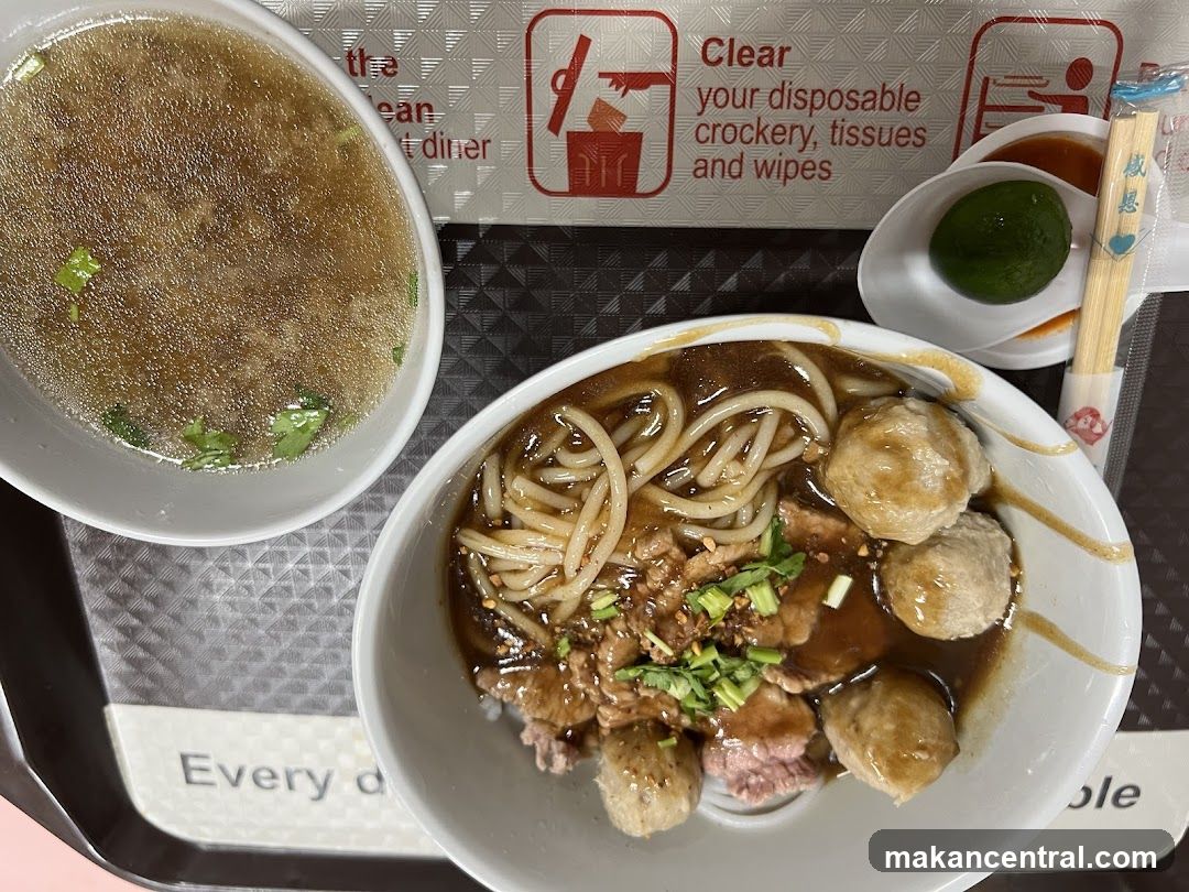 Noodle Soup with Meatballs