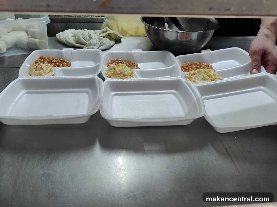 Takeout Containers with Food