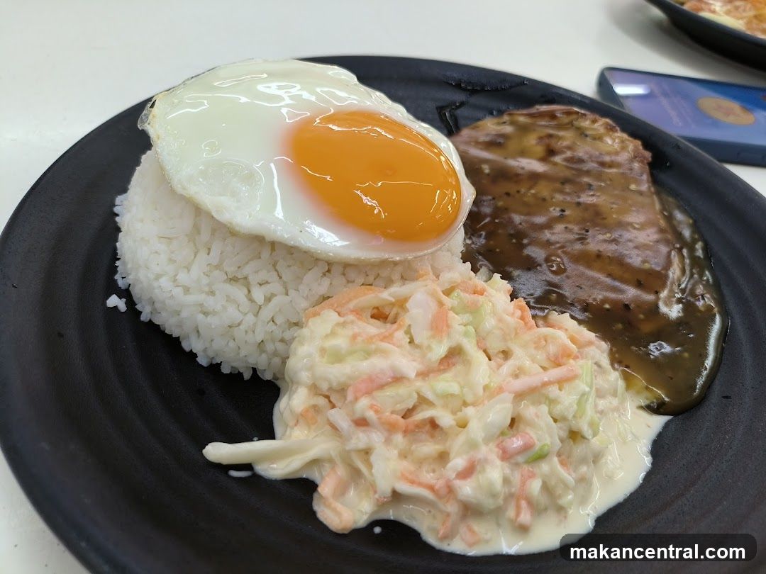 Steak with Rice and Egg