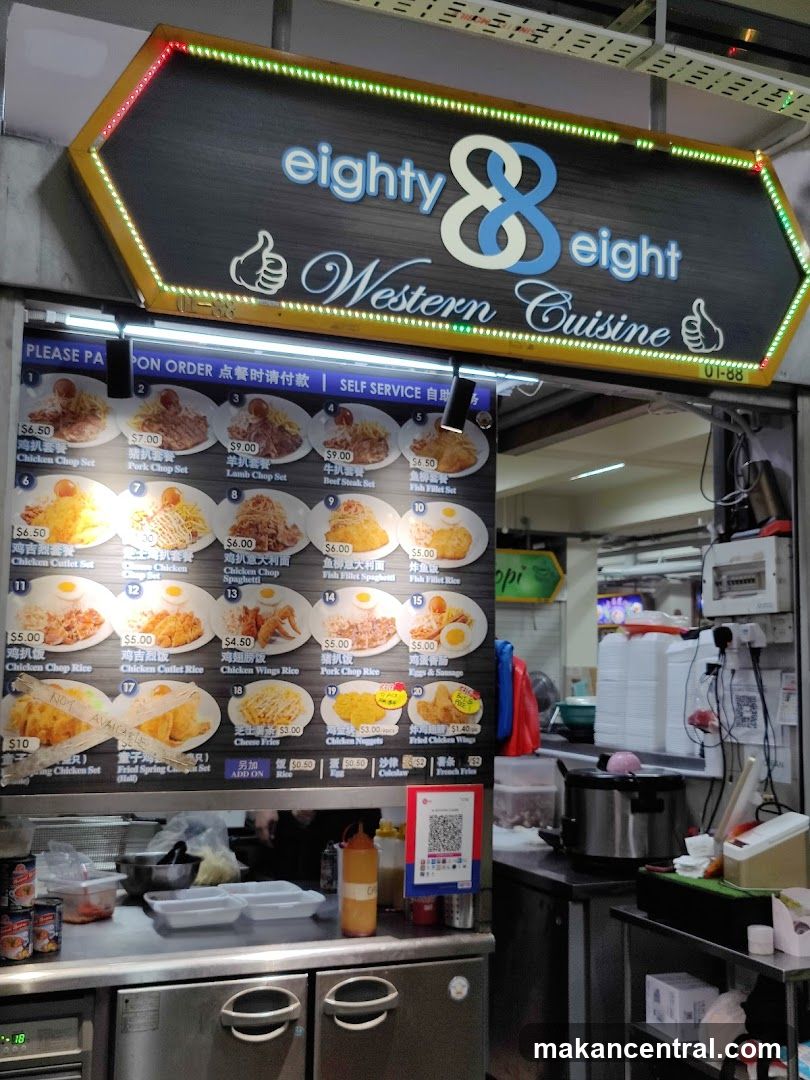 Eighty 8 Eight Western Cuisine Menu