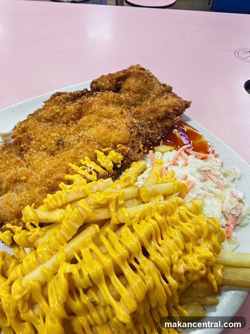 Fried Chicken and Fries