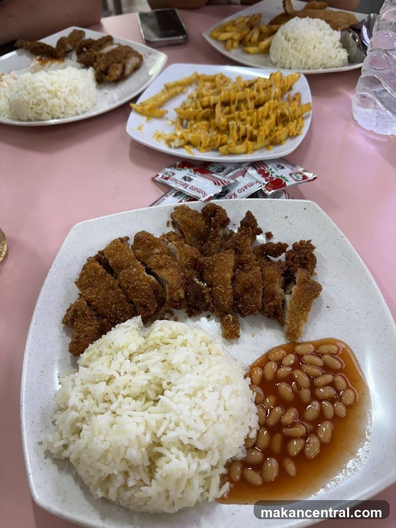 Fried Chicken and Rice