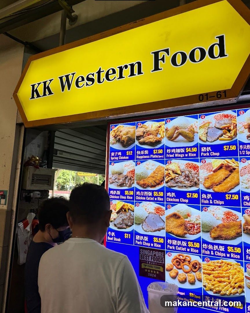 KK Western Food Menu