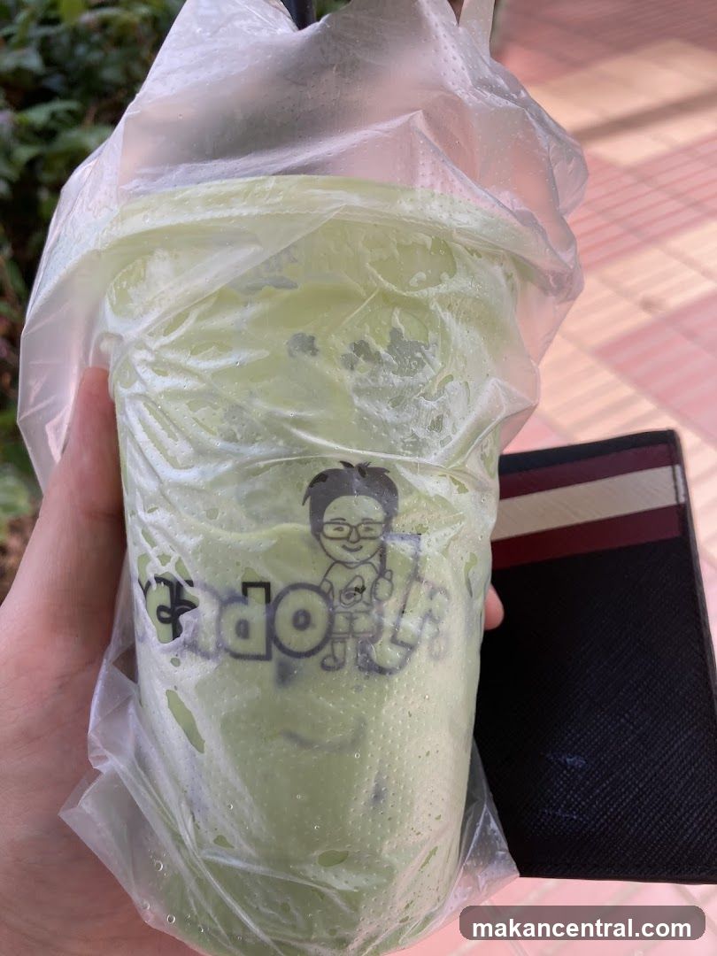 Green Drink in Plastic Bag