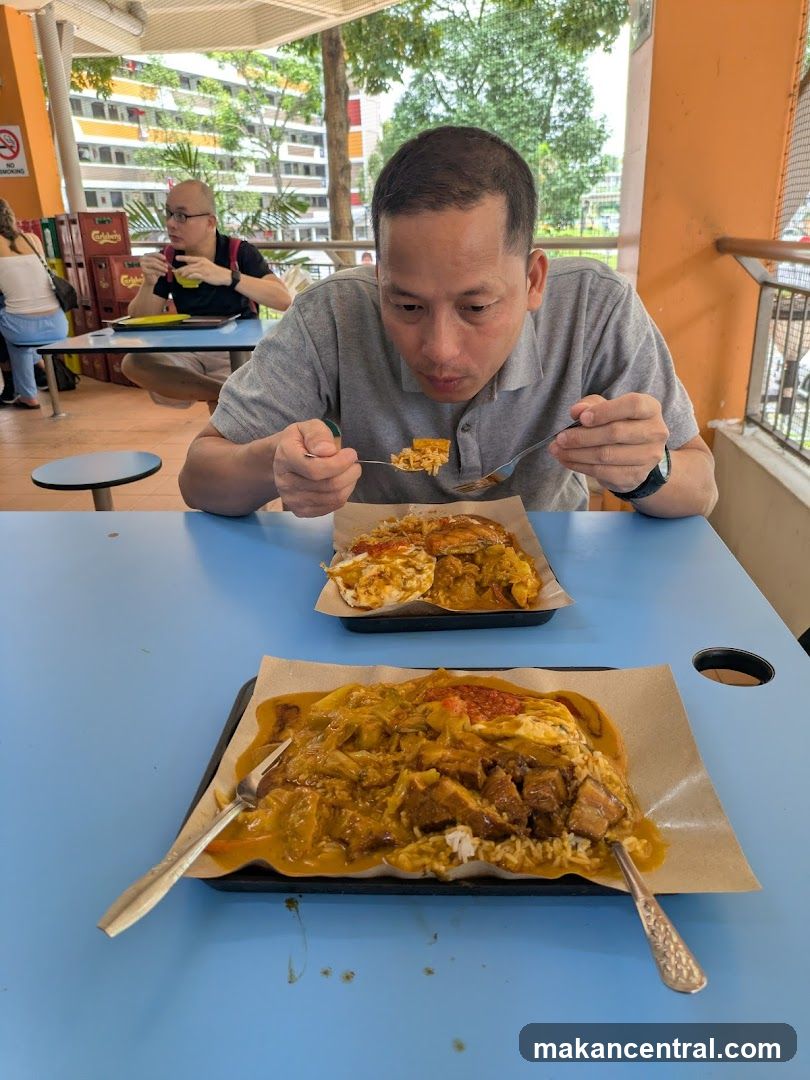 Man Eating Curry Rice