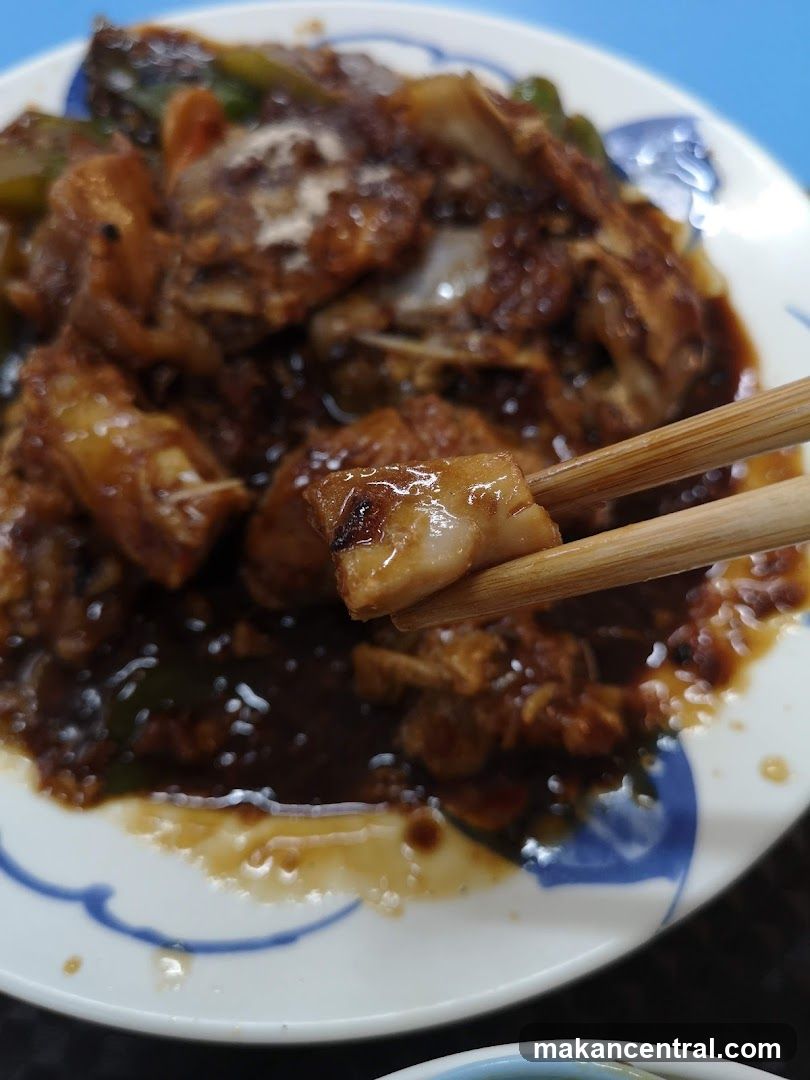 Stir-fried dish with chopsticks