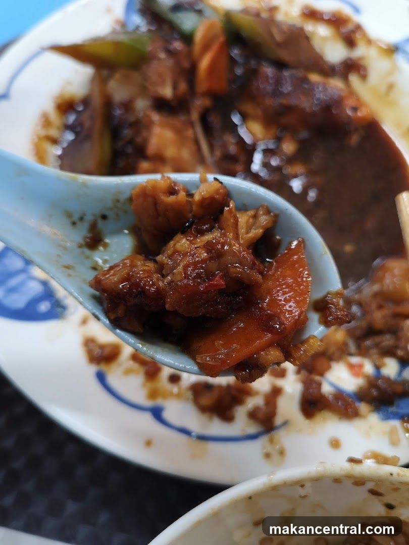 Close-up of Braised Pork Belly