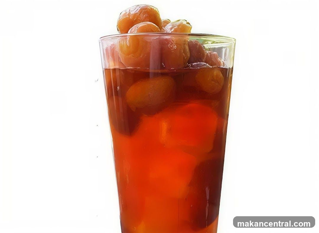 Plum Drink with Ice