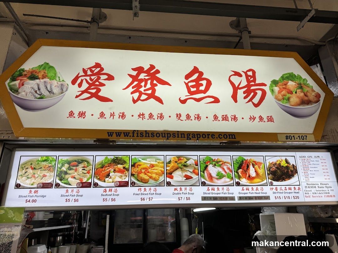 Fish Soup Menu