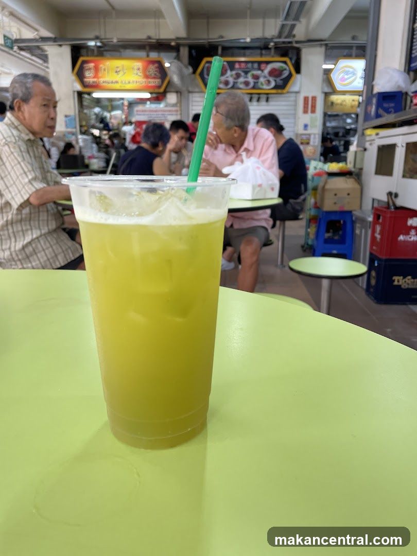 Sugarcane Juice at a Food Stall