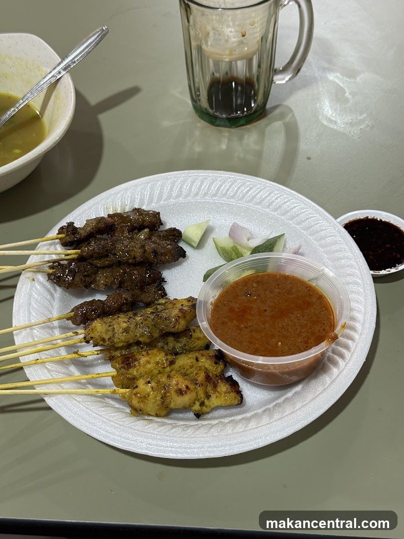 Chicken and Beef Satay with Peanut Sauce