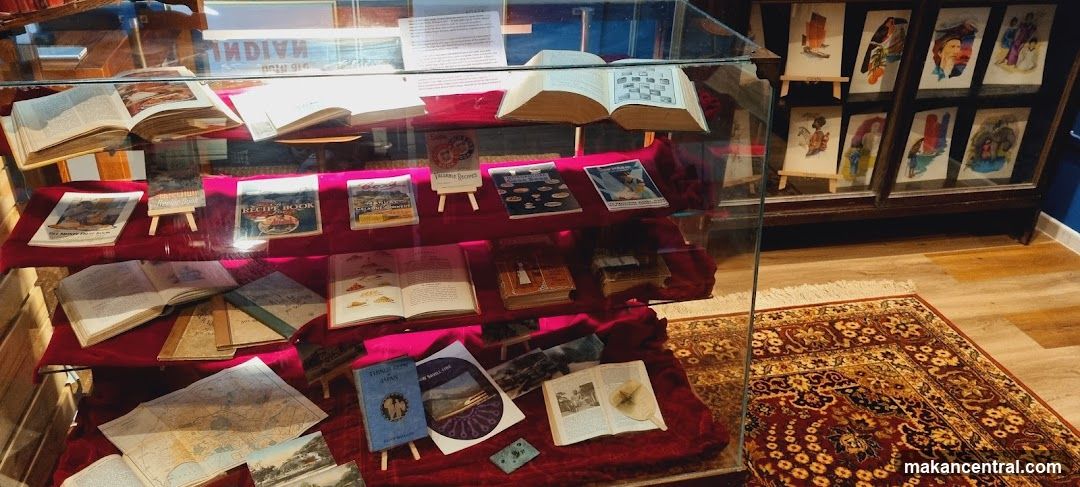 Display of Books and Artwork