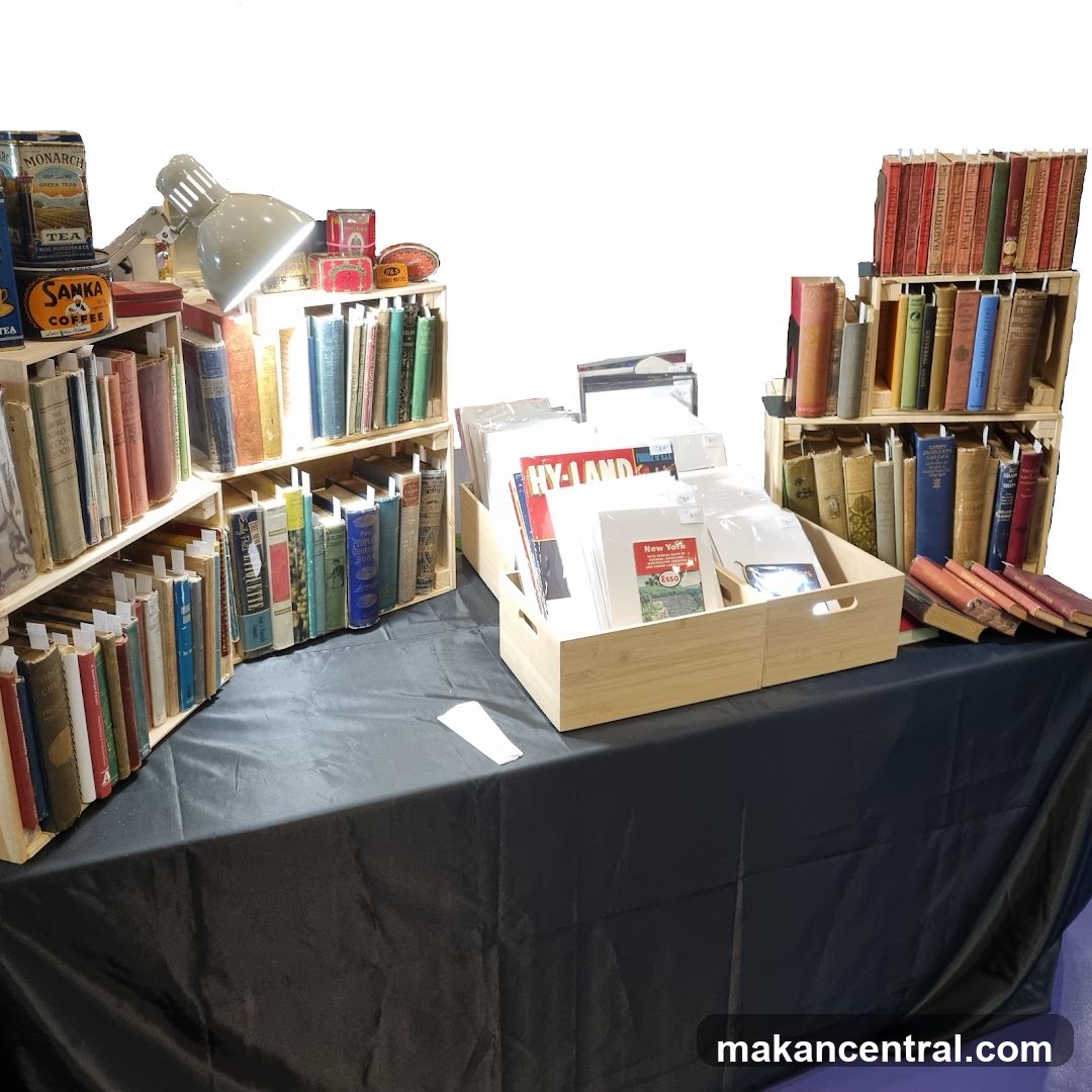Books and Collectibles Display