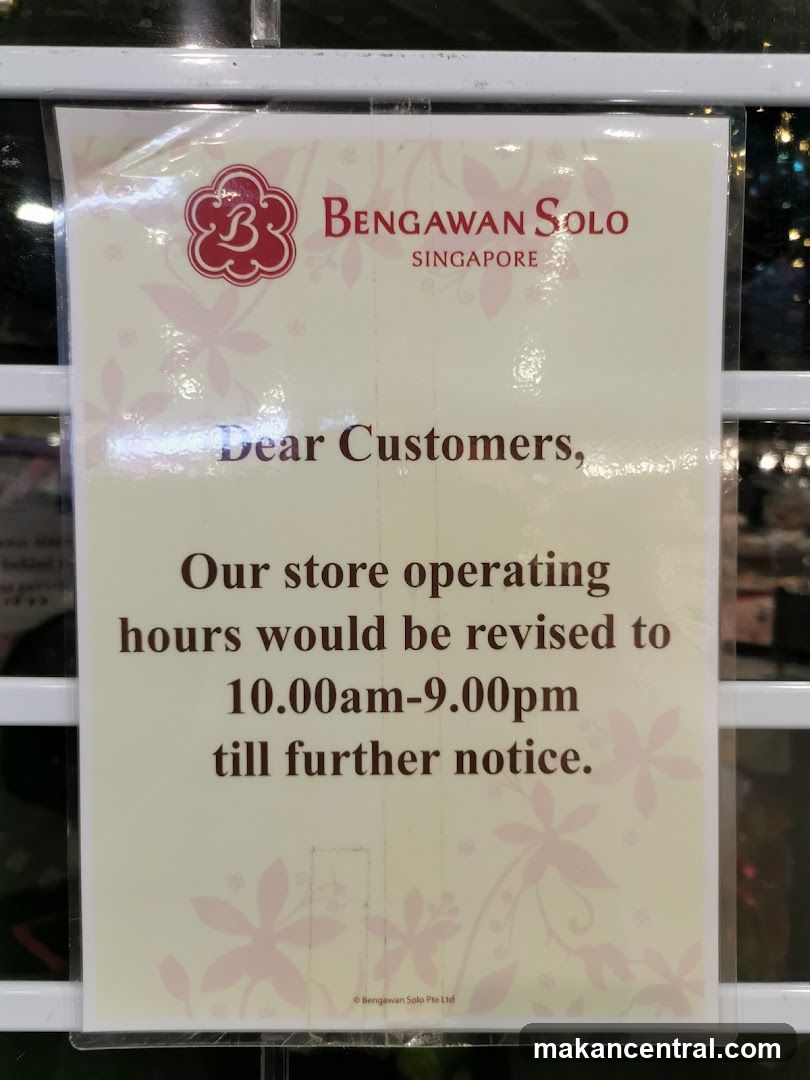 Store Operating Hours Notice