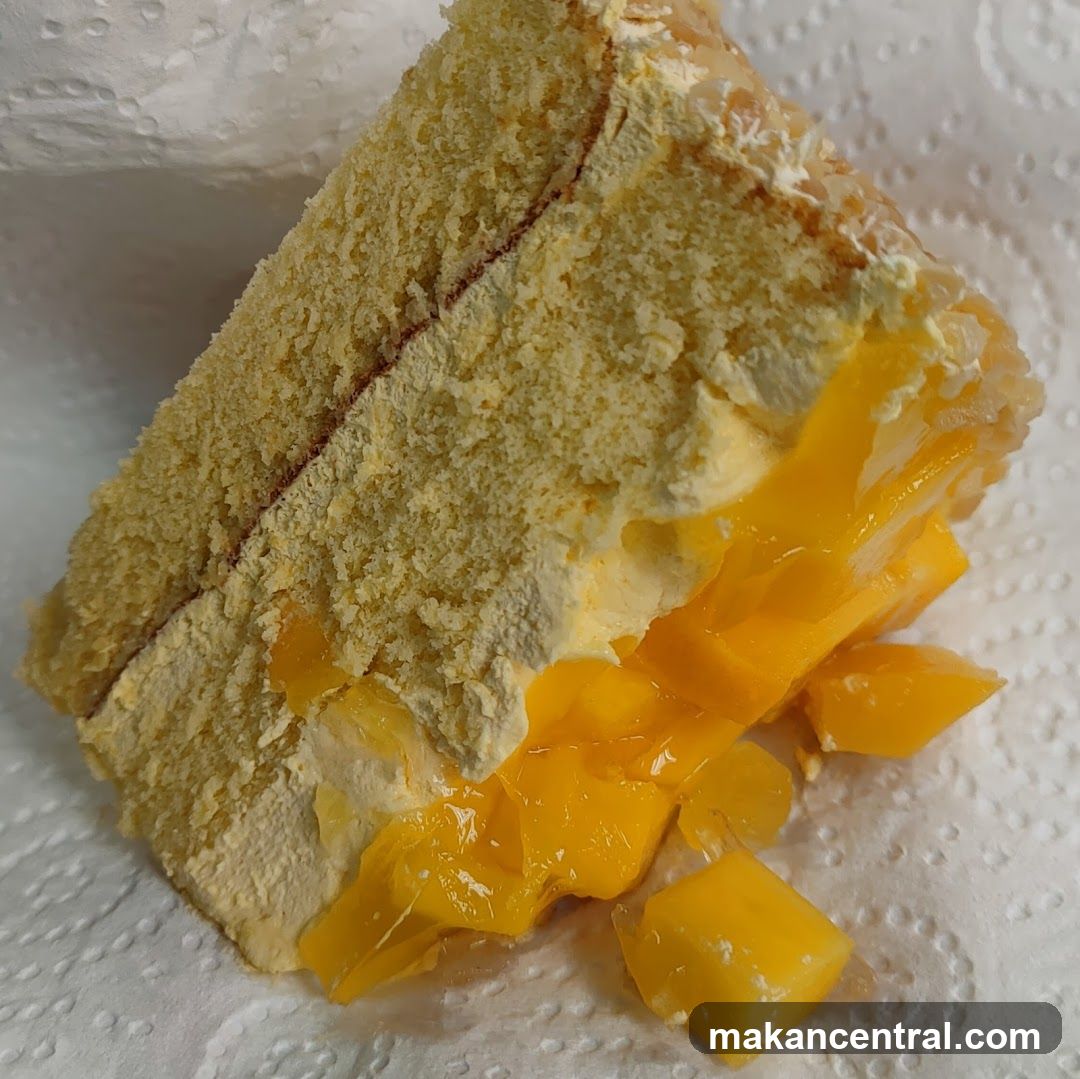 Mango Cake Slice