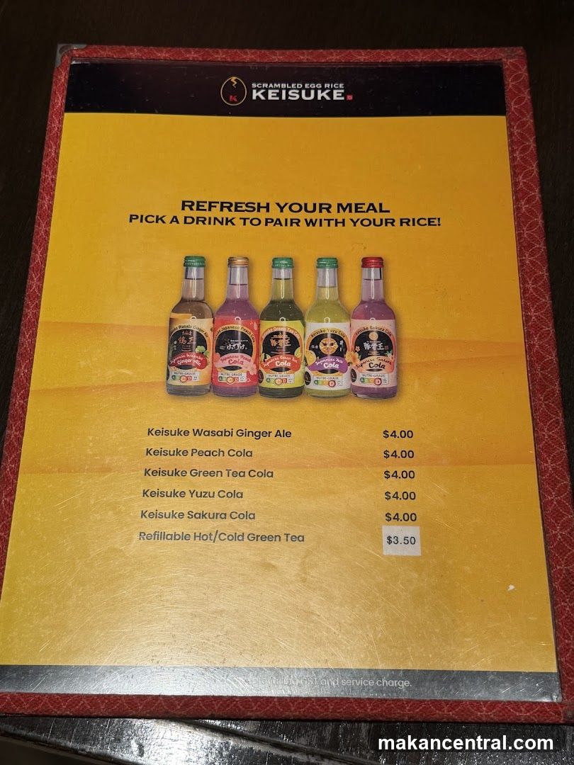 Keisuke Drinks Menu
