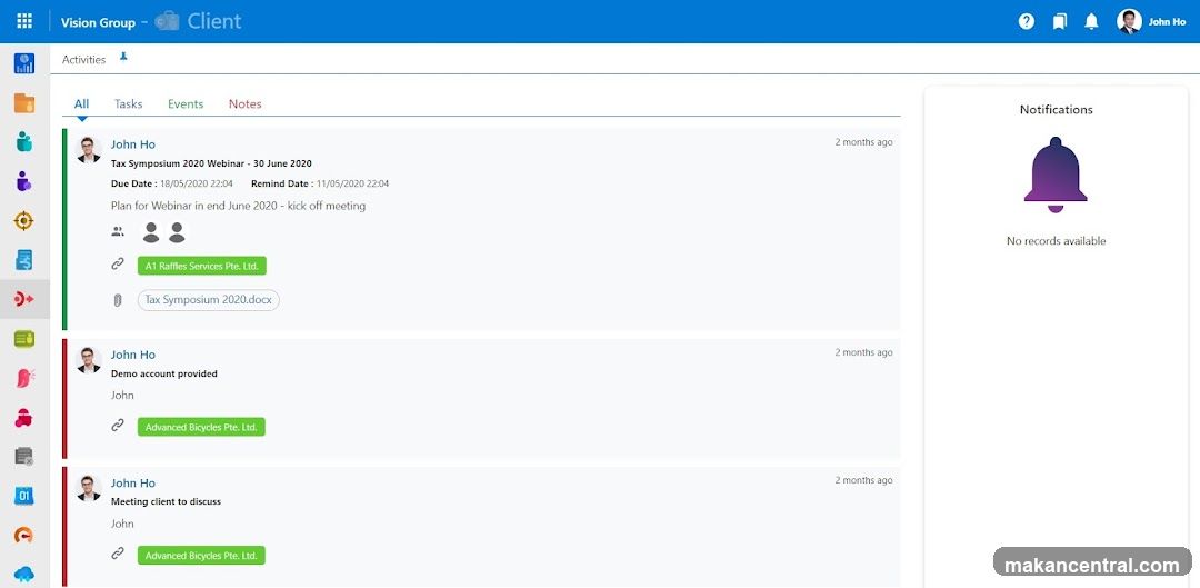 Client Dashboard