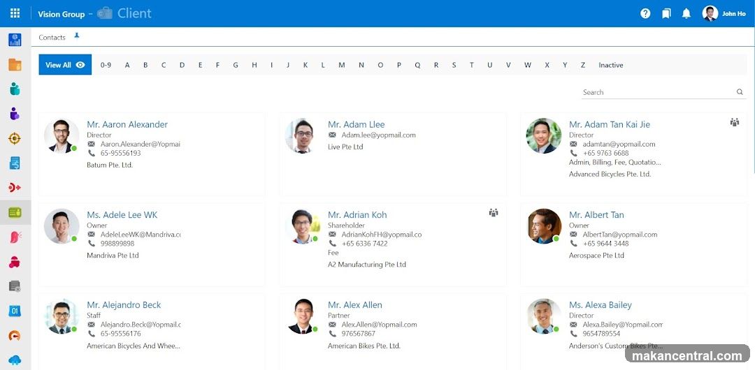 Client Contact List