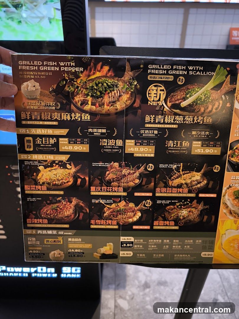 Grilled Fish Menu