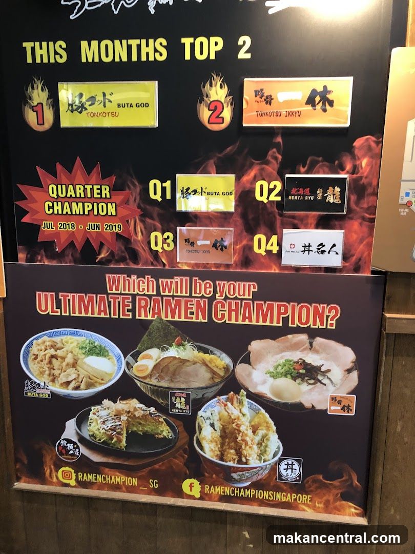 Ramen Champion Display