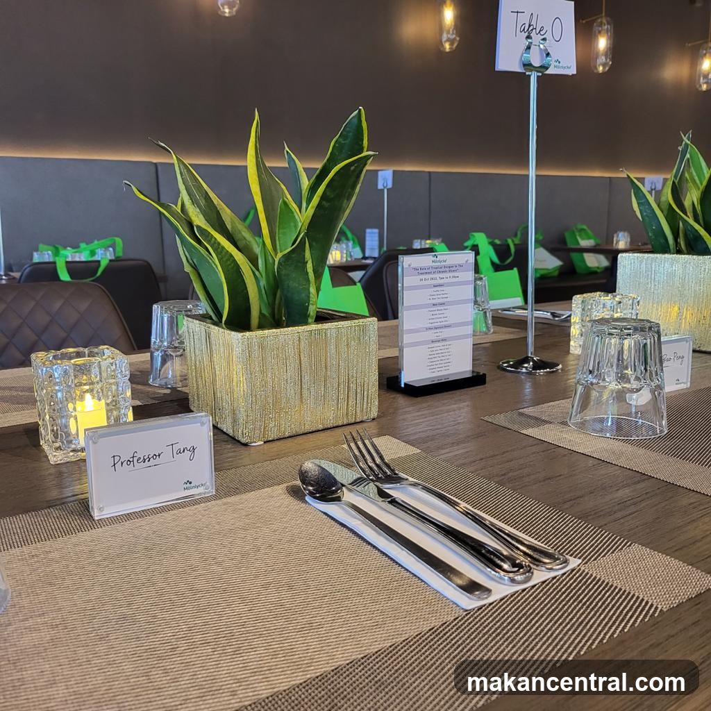 Table Setting with Name Card and Menu