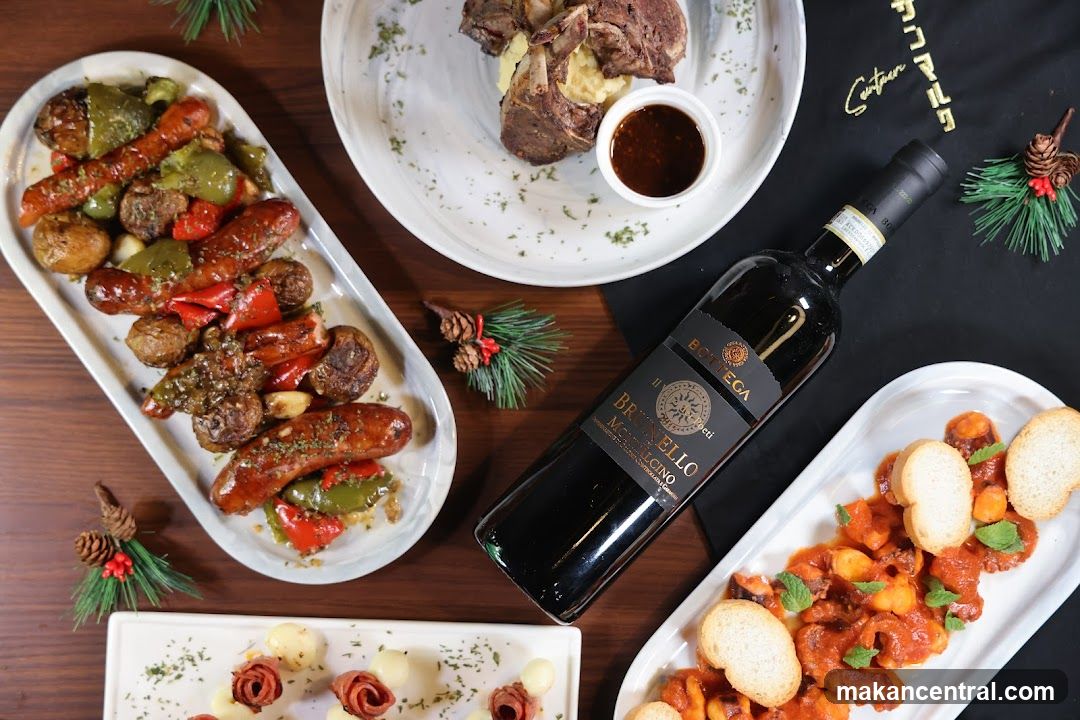 Christmas Feast with Wine