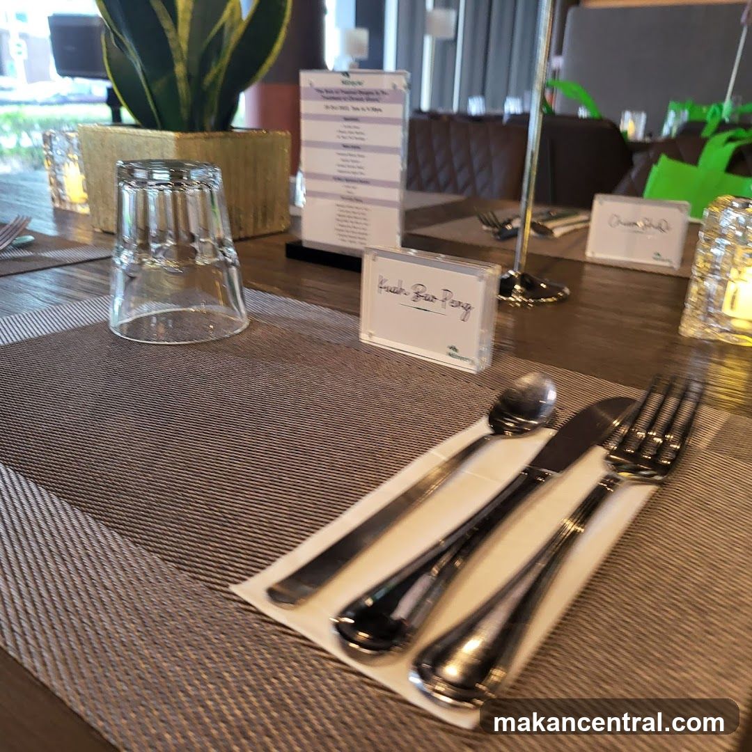 Table Setting with Menu