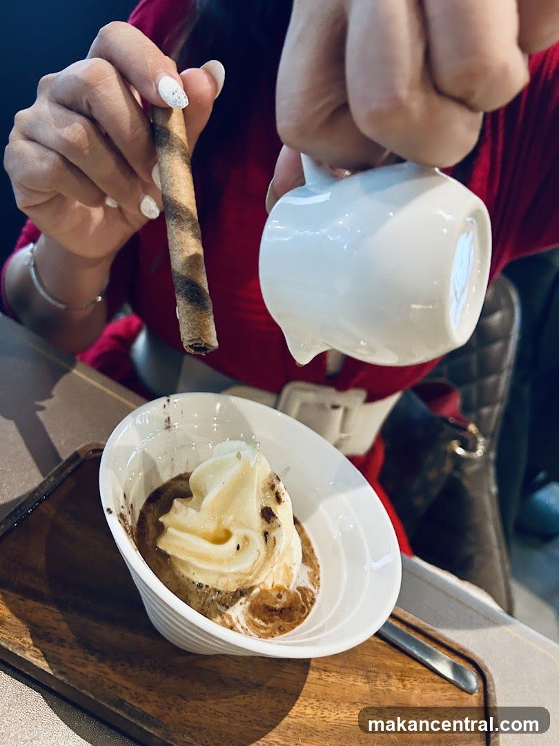 Affogato with Wafer Cookie