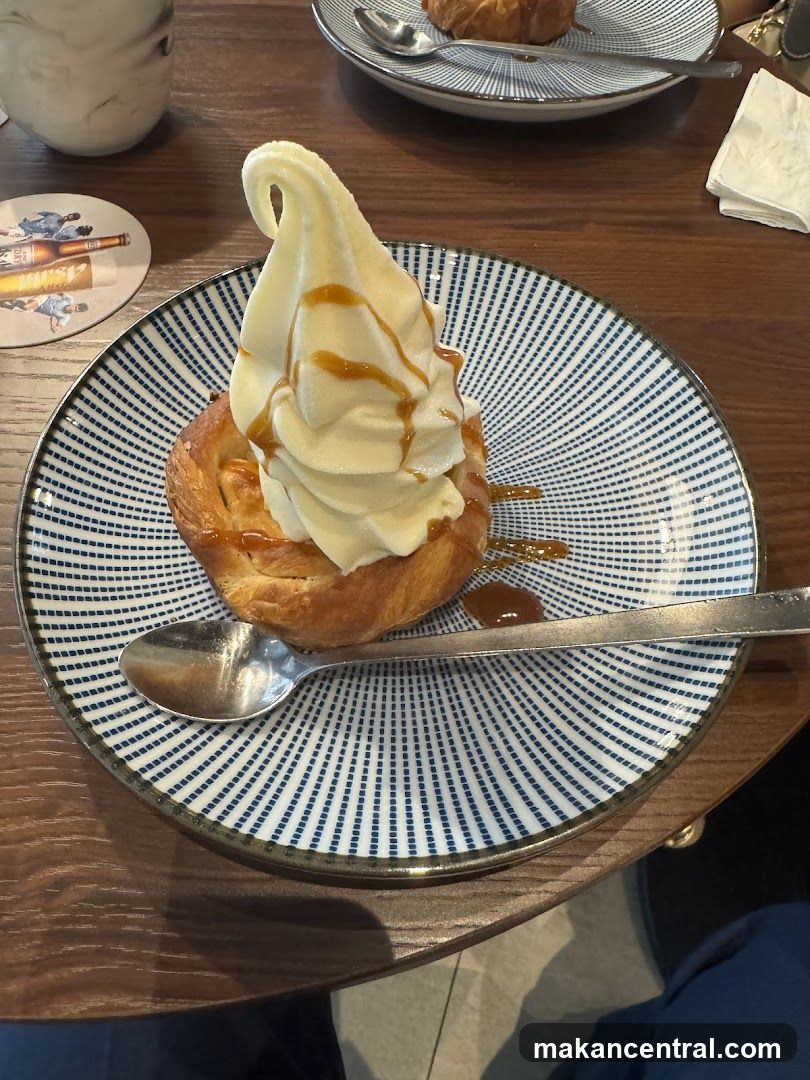 Dessert with Soft Serve Ice Cream