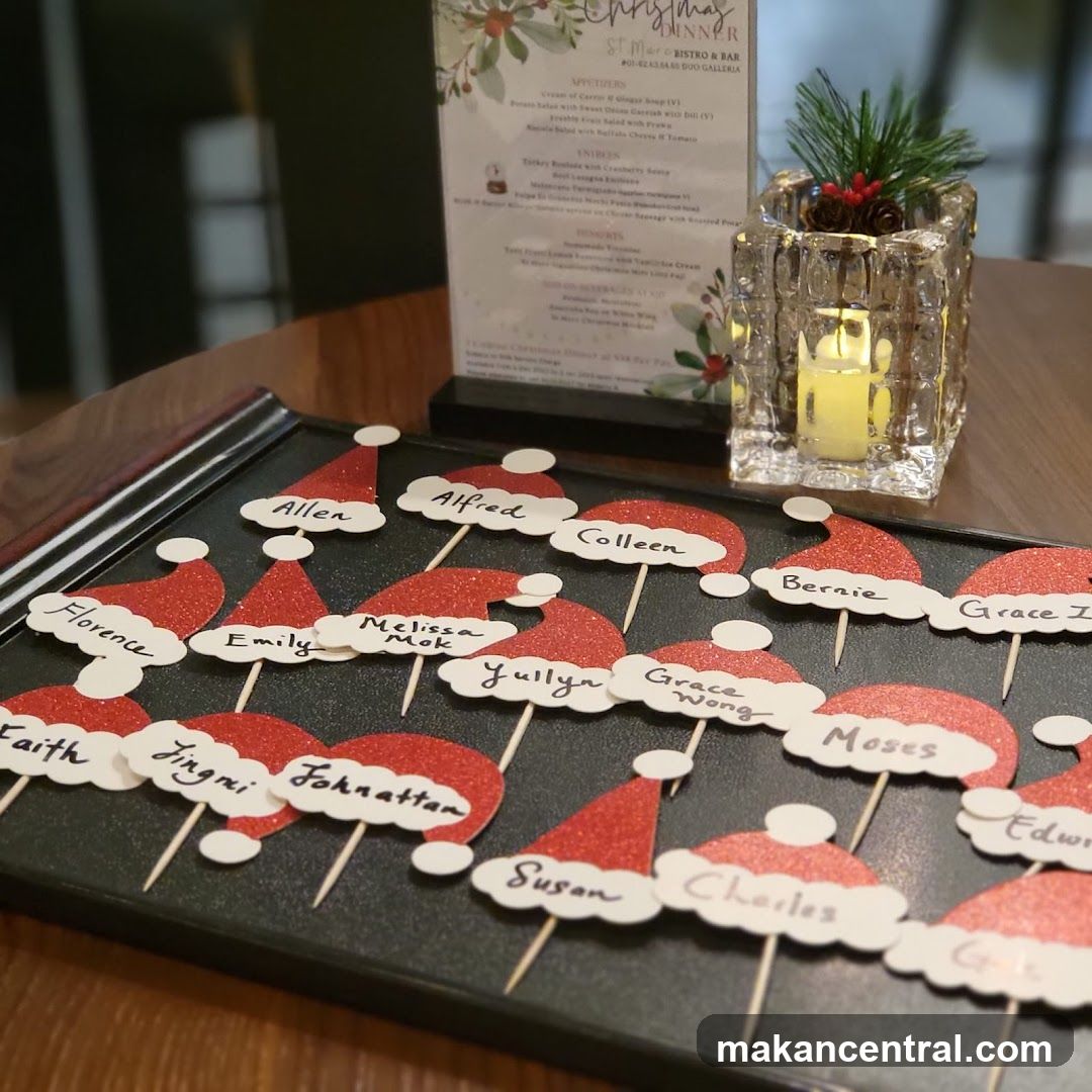 Christmas Dinner Place Cards