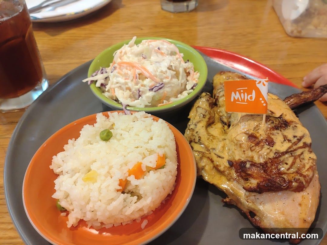Chicken meal with sides
