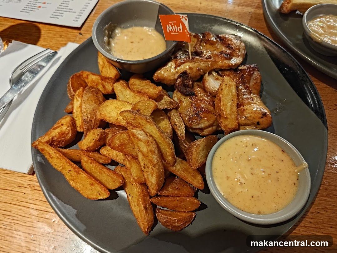 Grilled Chicken and Potato Wedges