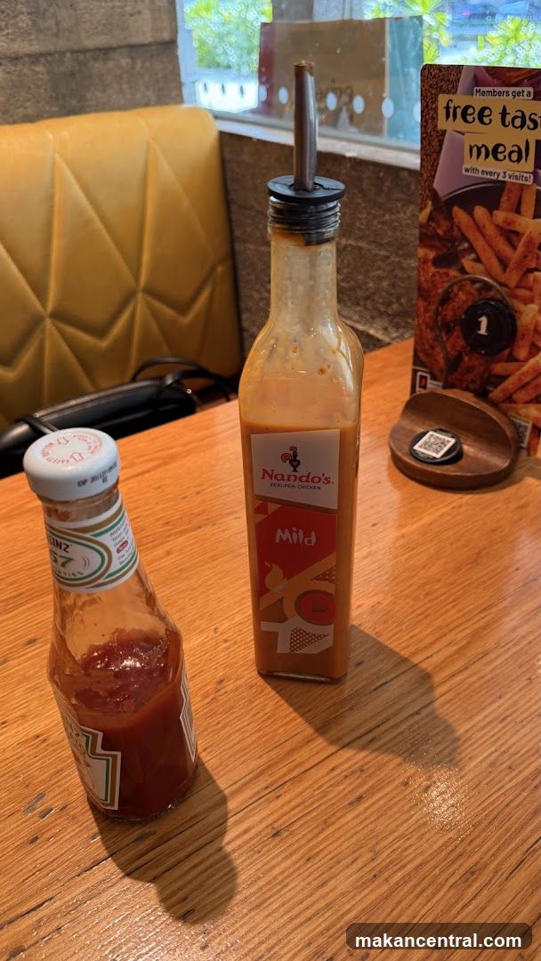 Condiments on a table