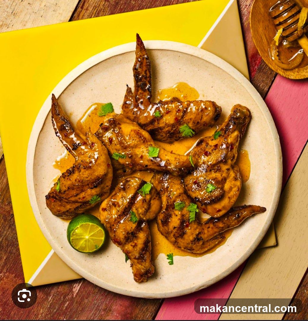 Grilled Chicken Wings with Sauce