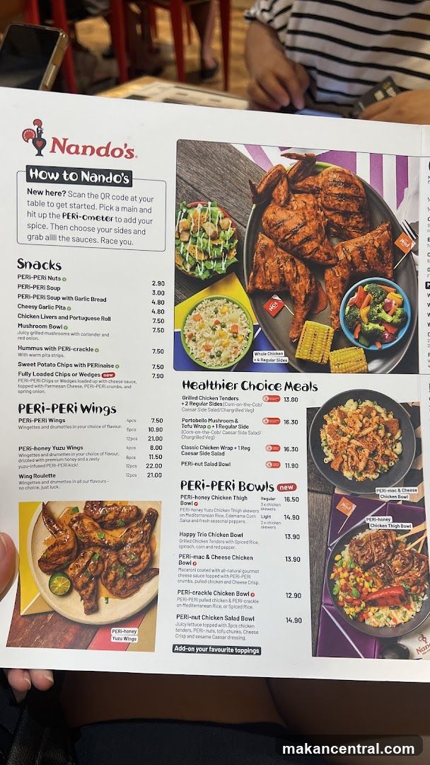 Nando's Menu