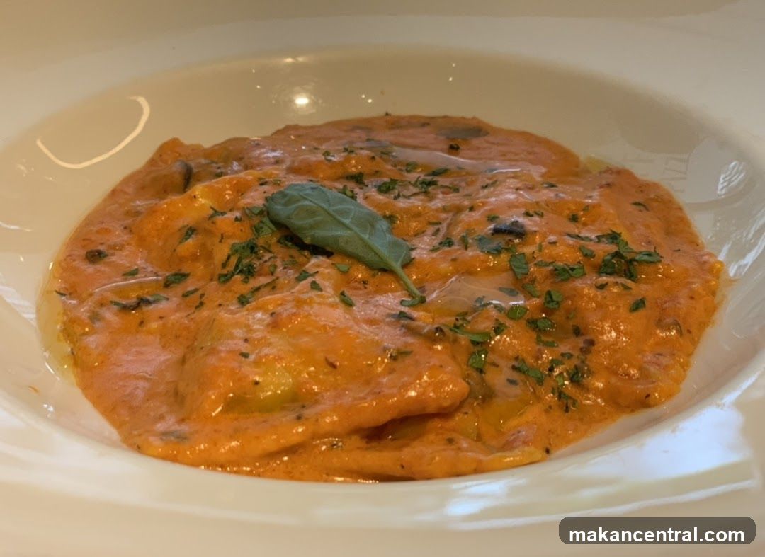 Ravioli with Creamy Tomato Sauce