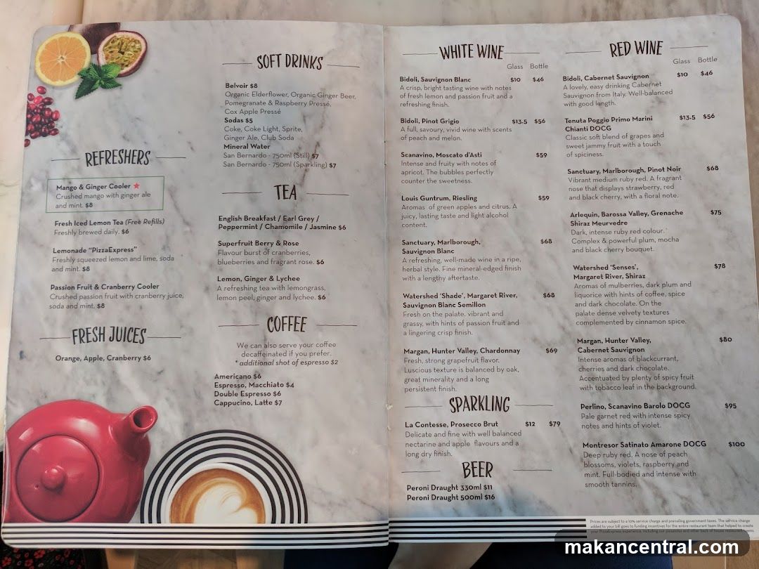 Drinks Menu