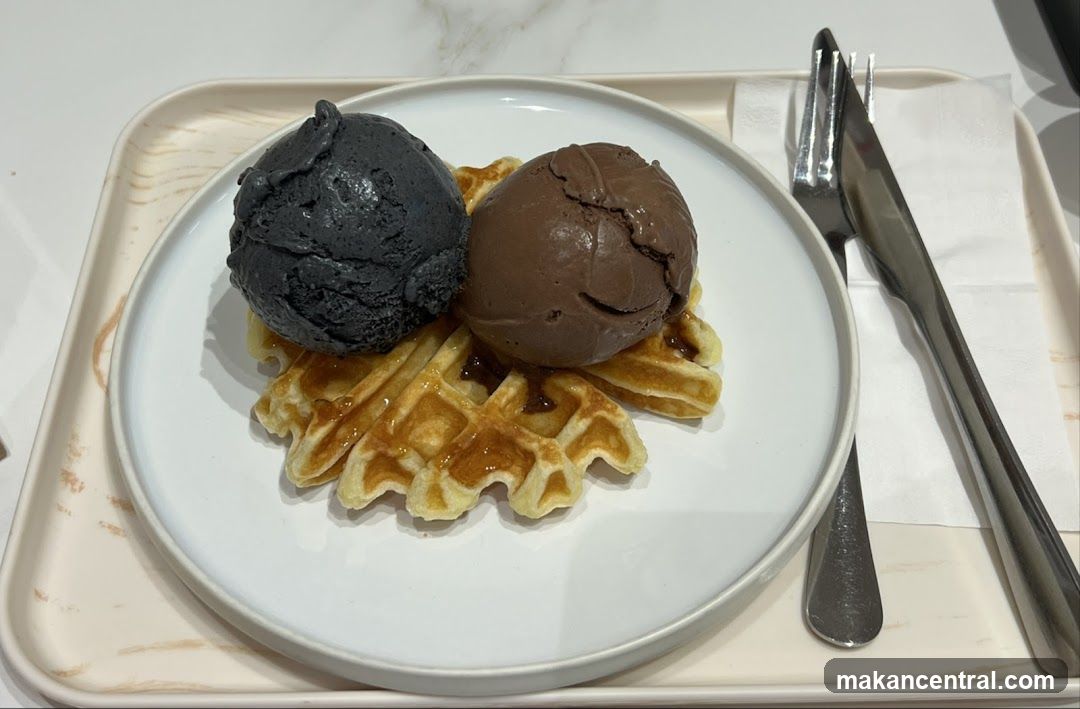 Waffle with Ice Cream