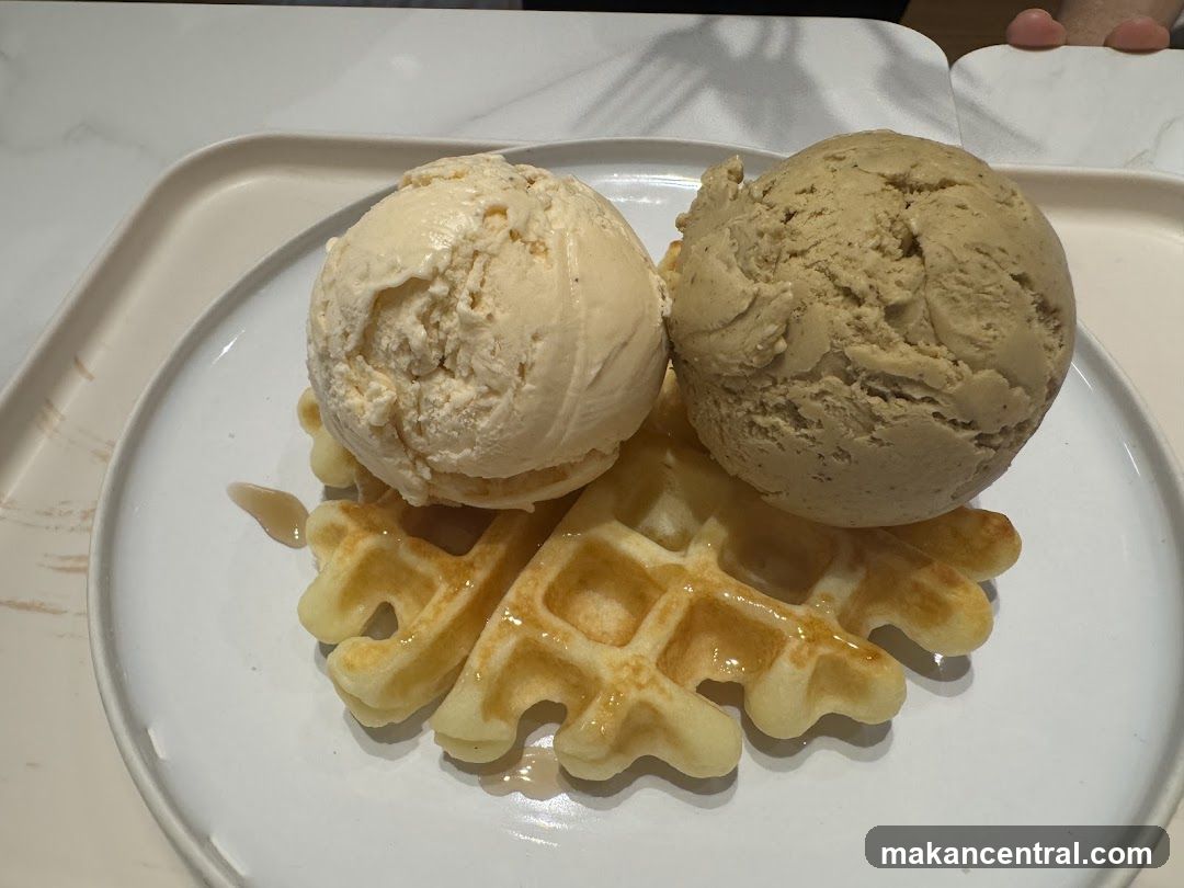 Ice Cream and Waffles