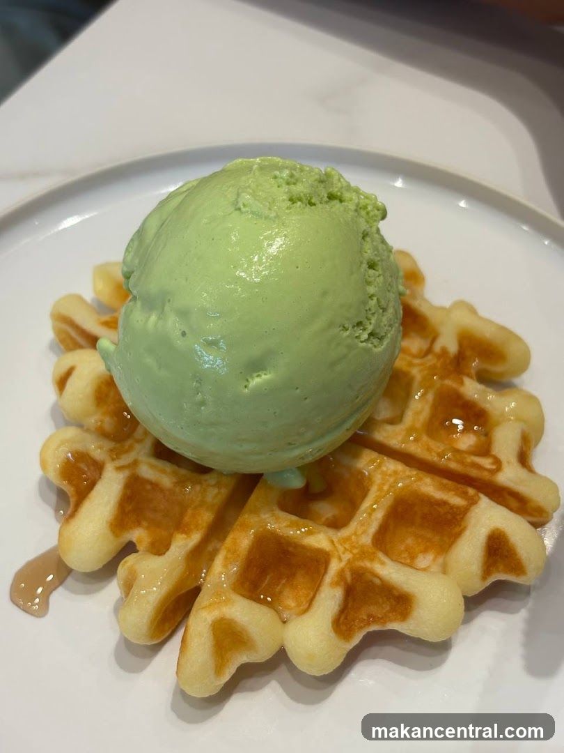 Waffle with Ice Cream