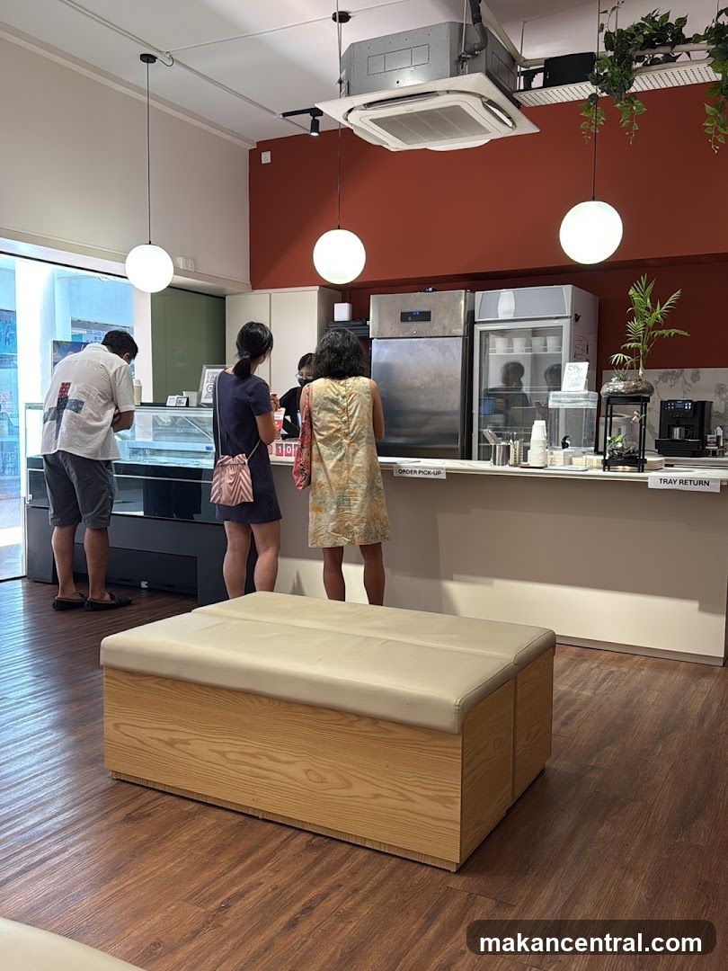 Customers at a counter