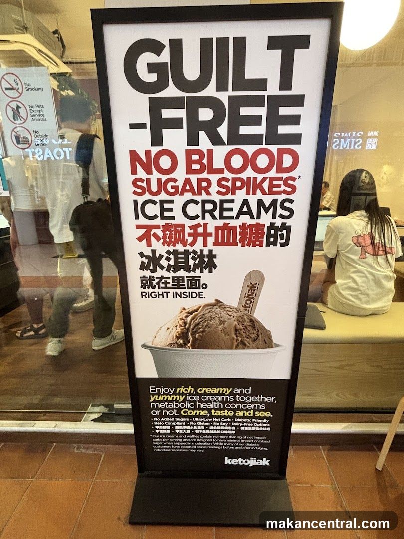 Guilt-Free Ice Cream Sign