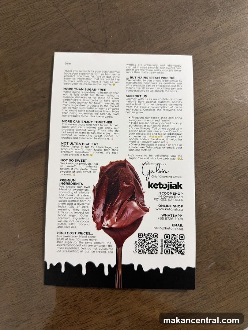 KetoJiak Information Card