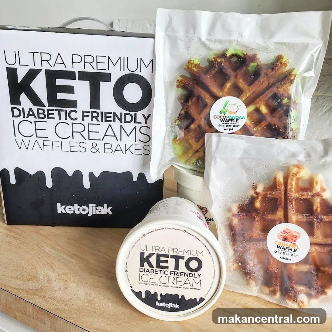 Keto Ice Cream and Waffles