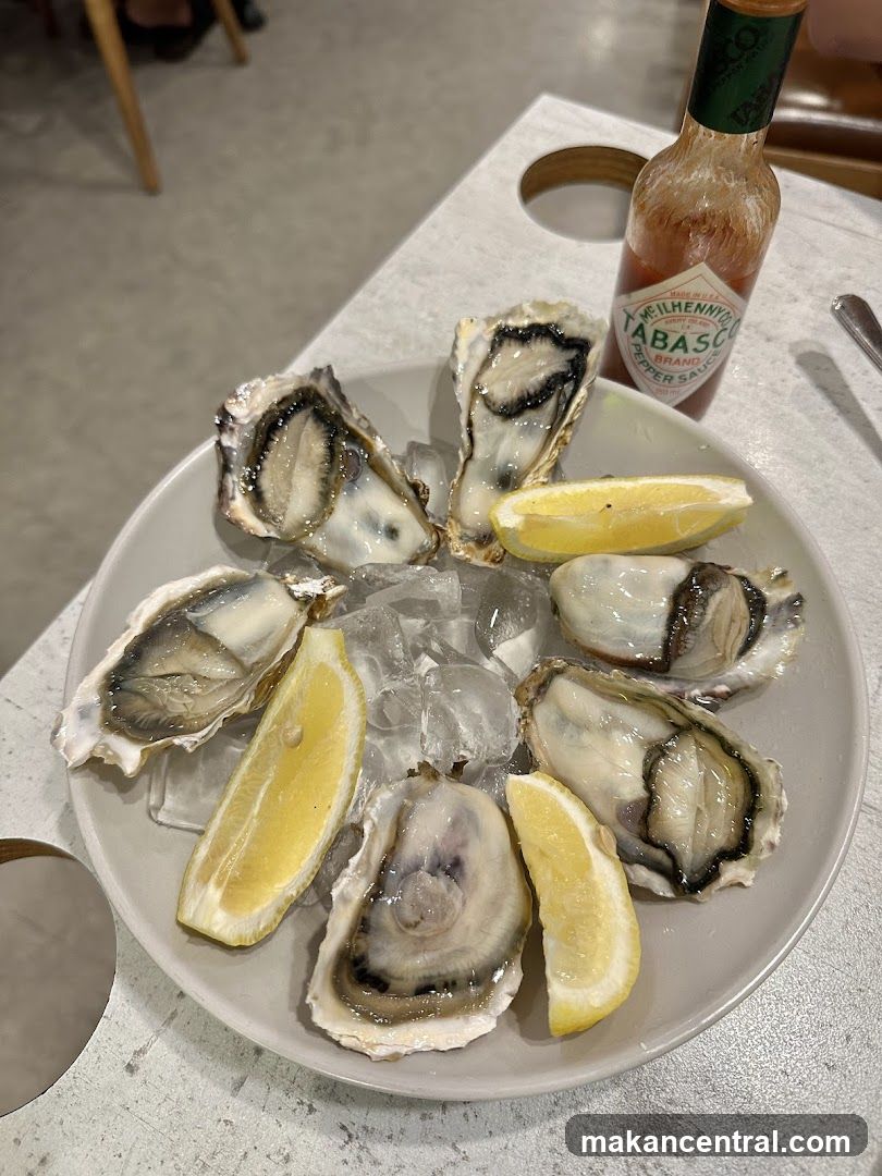 Oysters with Lemon and Tabasco