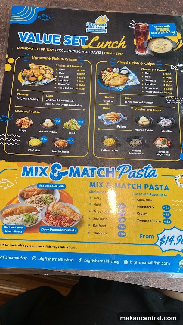 Big Fish Small Fish Value Set Lunch