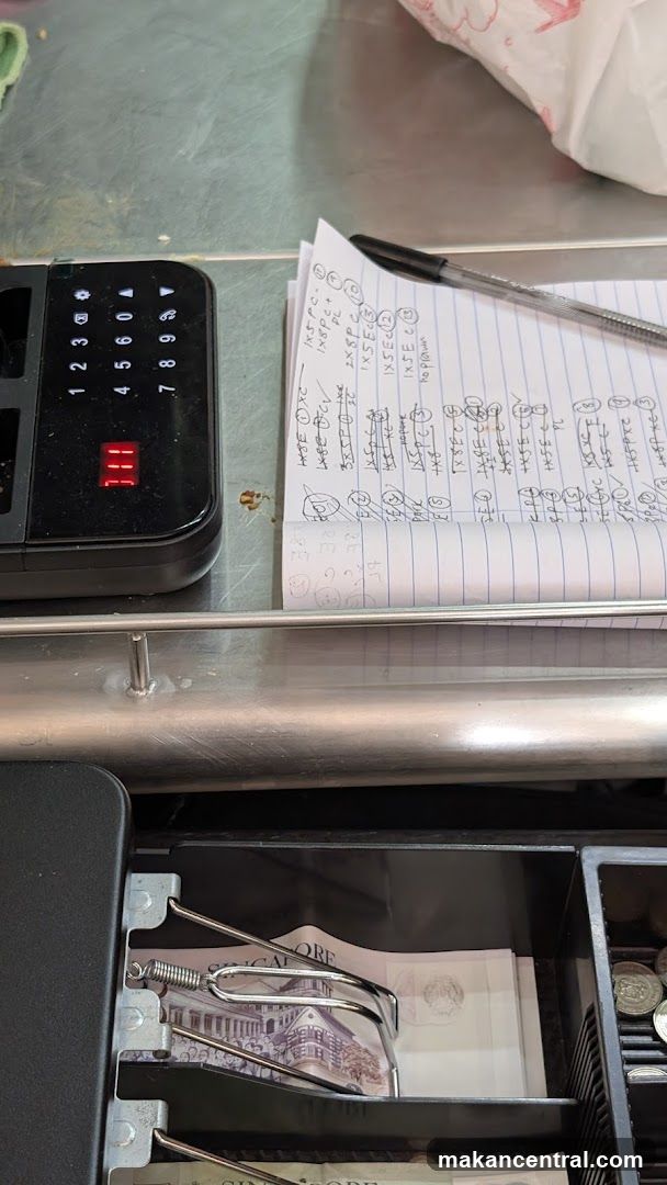 Cash Register and Order Sheet